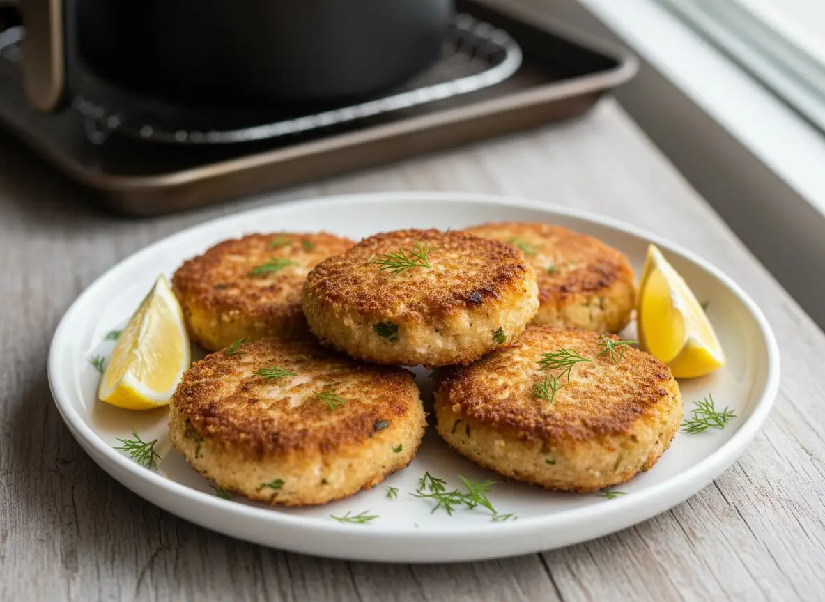 Air Fryer Canned Salmon Patties  -  35g Protein, 20 Minutes recipe