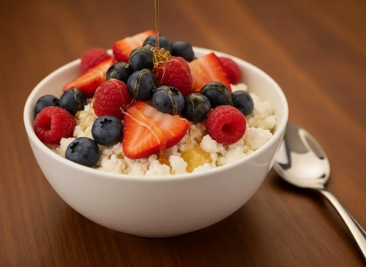 Cottage Cheese Berry Night Bowl with 25g Protein recipe