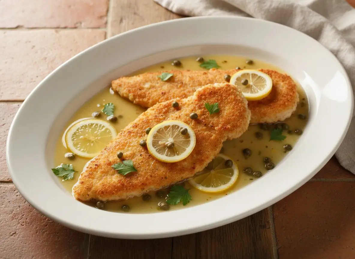 Chicken Piccata with Lemon-Caper Pan Sauce - 35g Protein recipe
