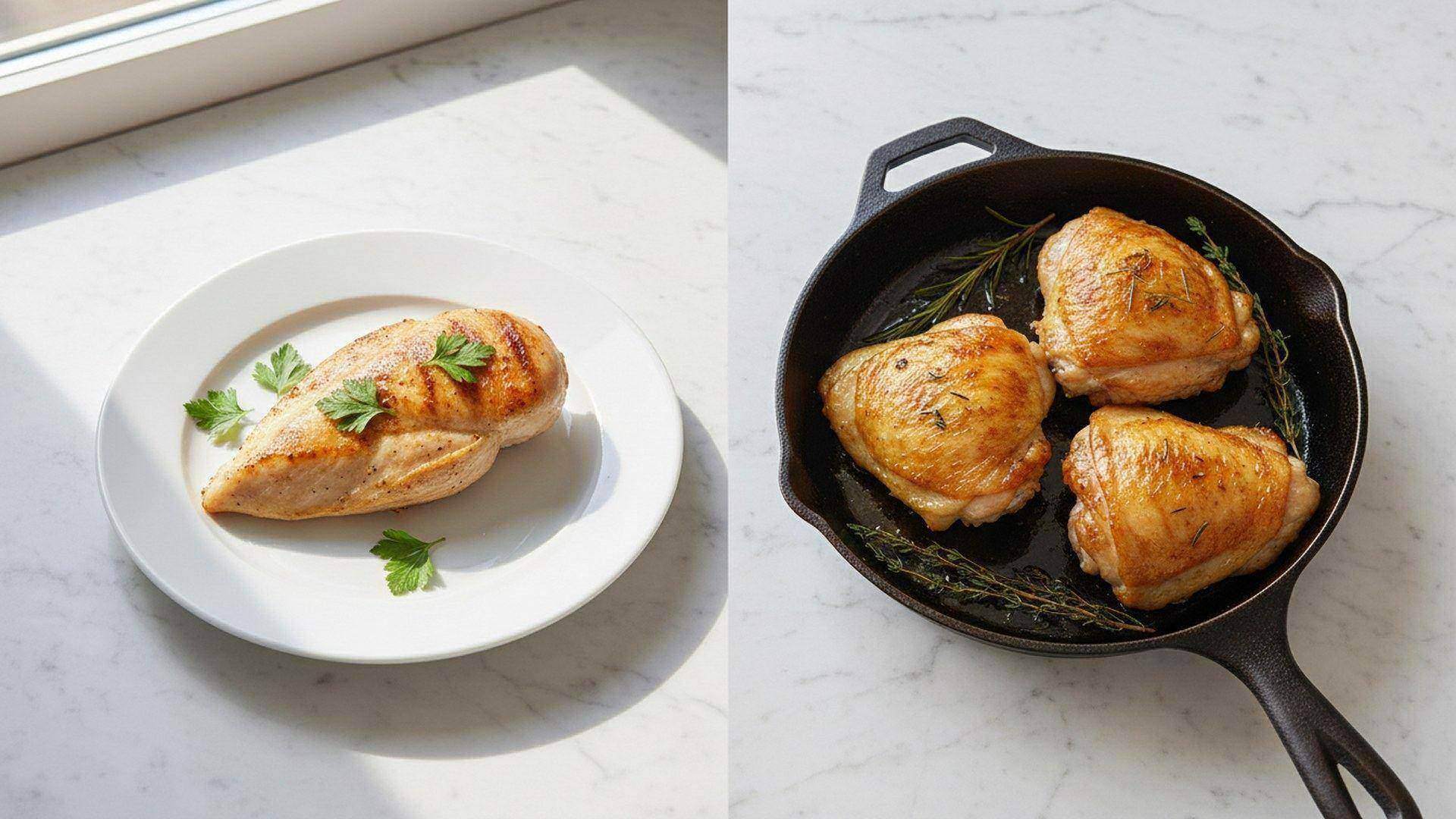 Chicken Breast vs Thigh: Which Has More Protein?