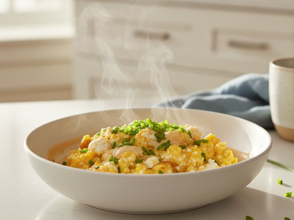5-Minute Egg and Cottage Cheese Scramble