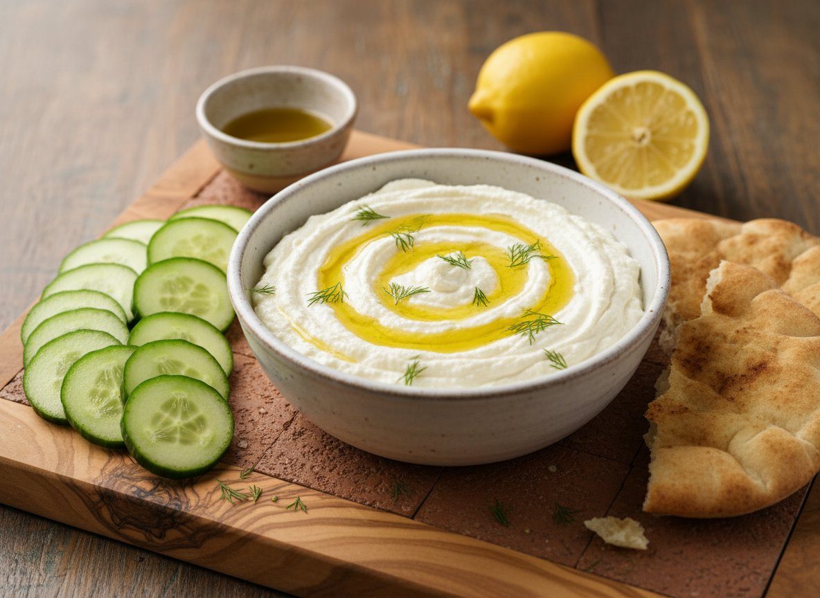 Blended Cottage Cheese Mediterranean Dip  -  23g Protein