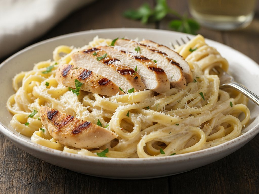 Creamy Chicken Alfredo Pasta