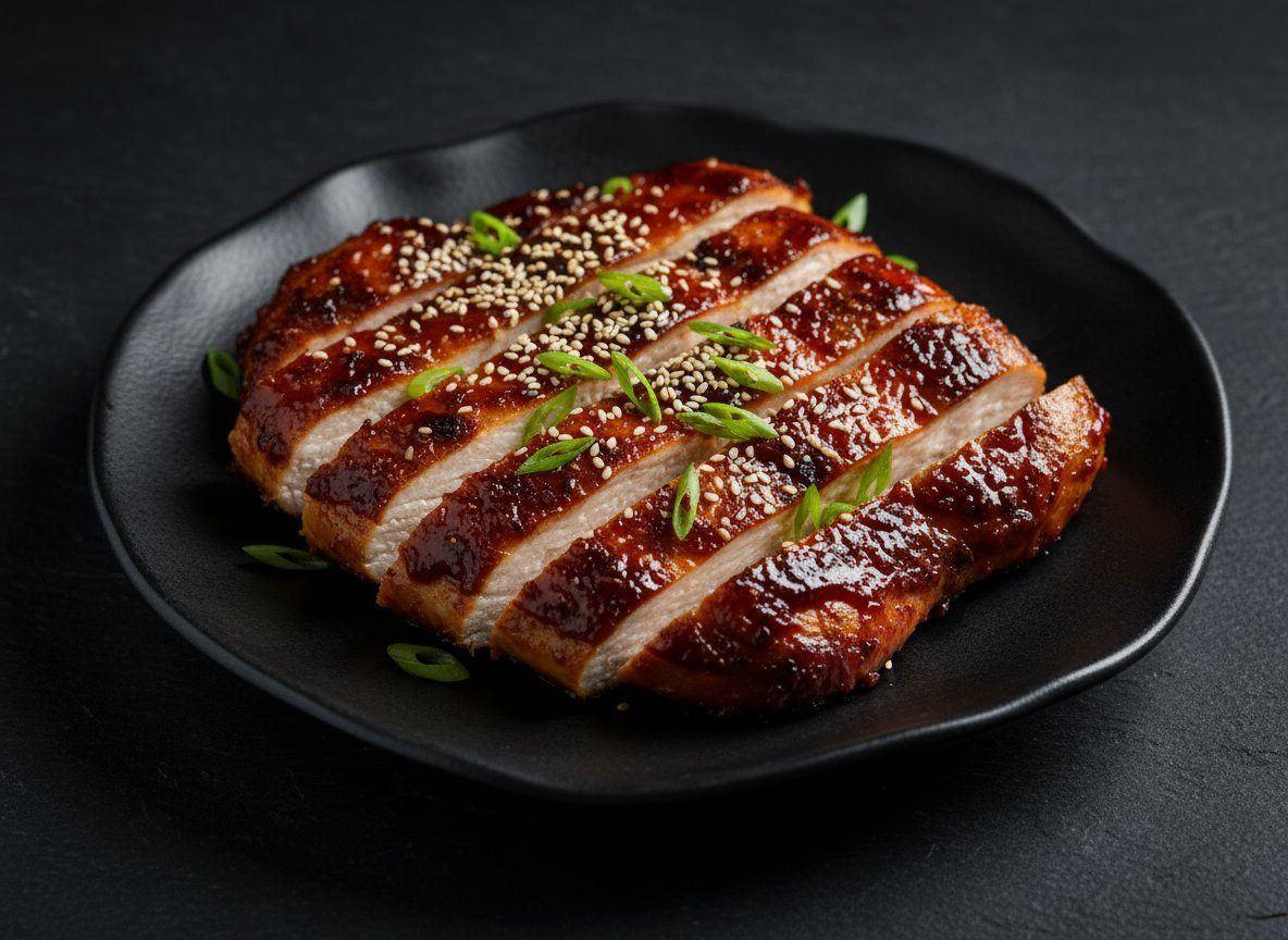 Crispy Gochujang Chicken Breast with Sesame Glaze — 54g Protein