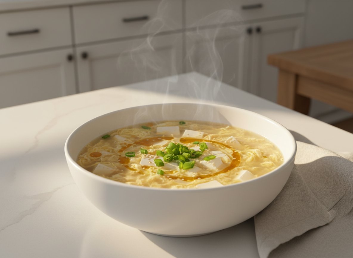 Egg Drop Soup with Tofu