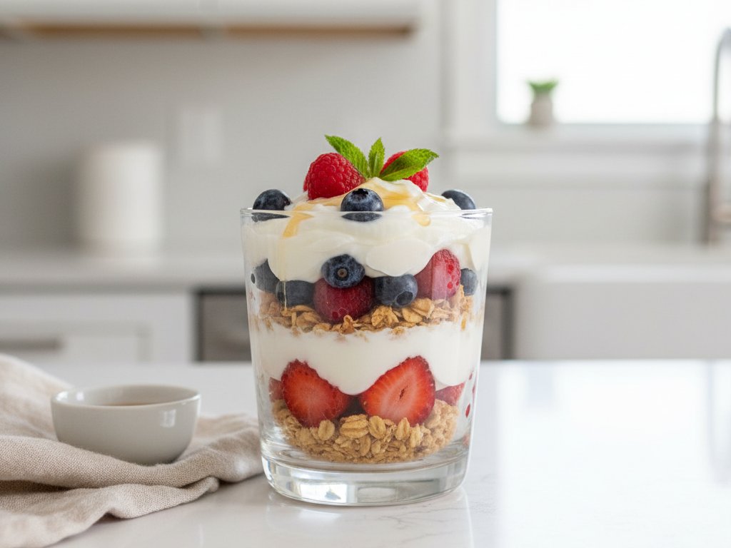 Greek Yogurt Triple Berry Parfait