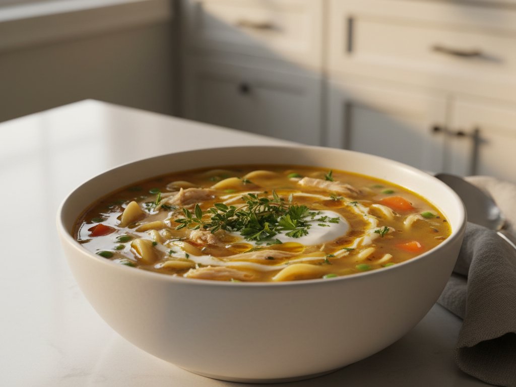 Hearty High-Protein Chicken Noodle Soup