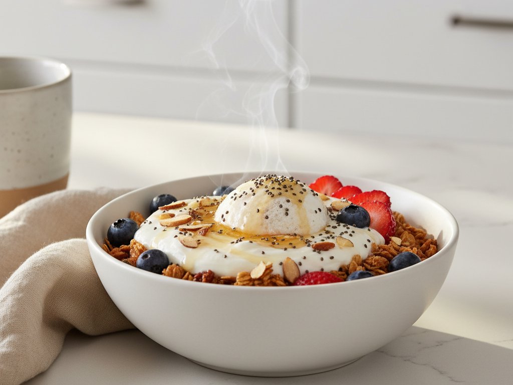 Greek Yogurt Parfait with Berries and Granola