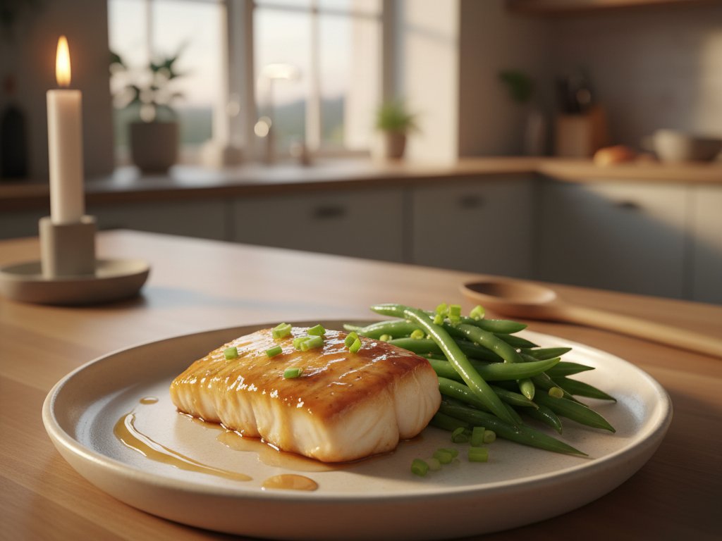 Honey Garlic Glazed Cod