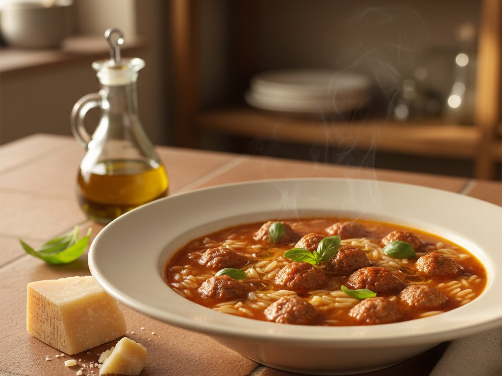 Italian Turkey Meatball Soup