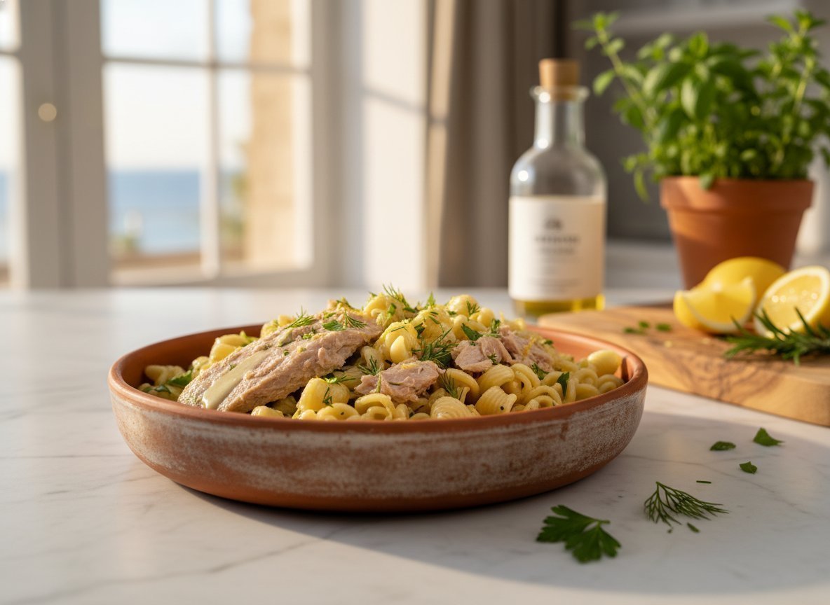 Lemon Herb Tuna Pasta Bowls