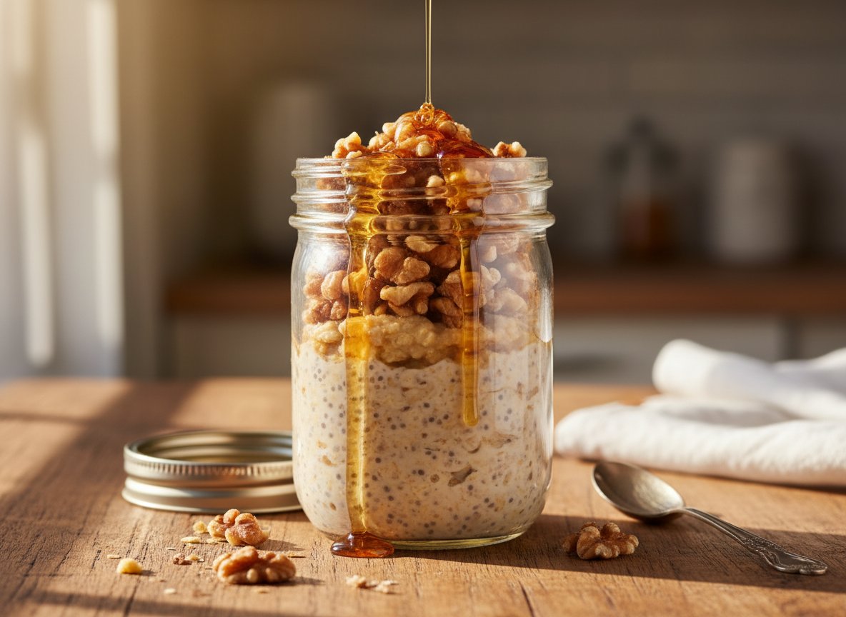 Maple Walnut Overnight Oats