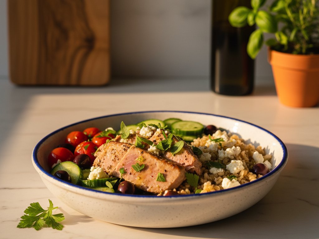 Mediterranean Tuna Grain Bowls