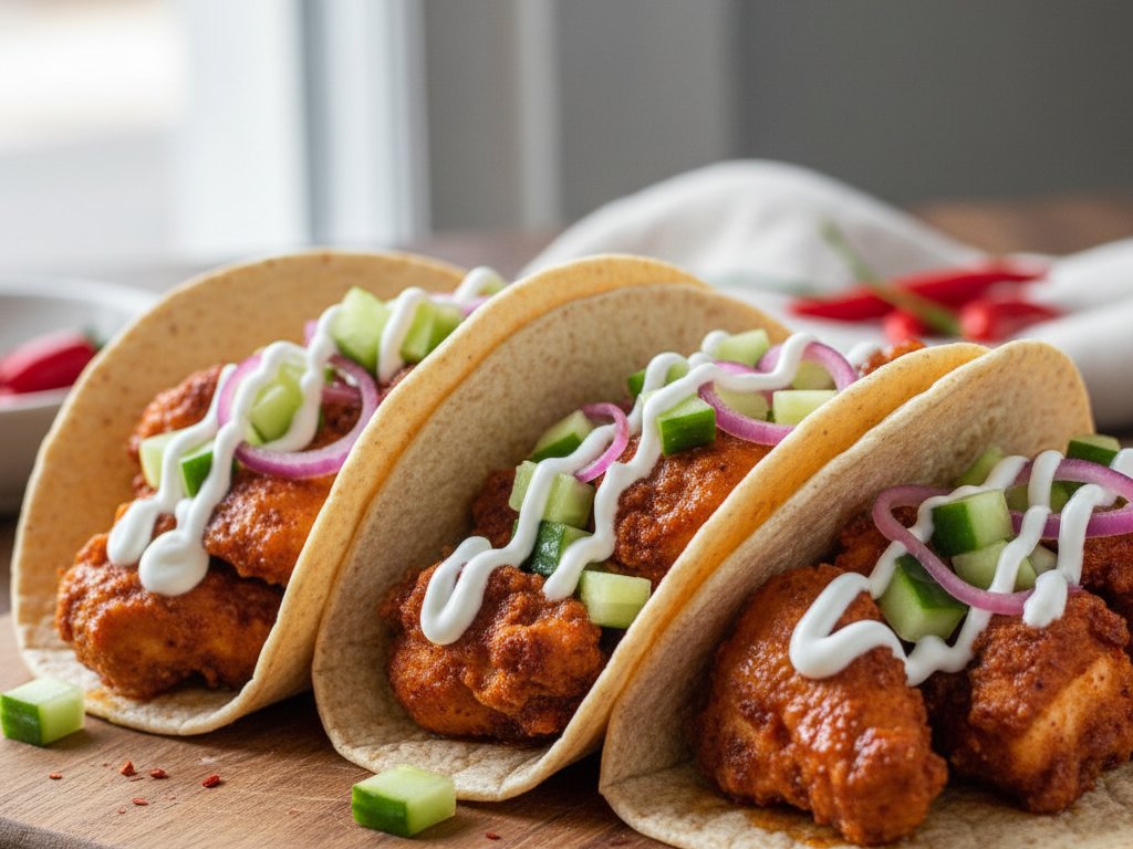 Nashville-Style Hot Chicken Tacos